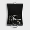 Coffret en Cuir Tire-bouchon Professionnel Argent