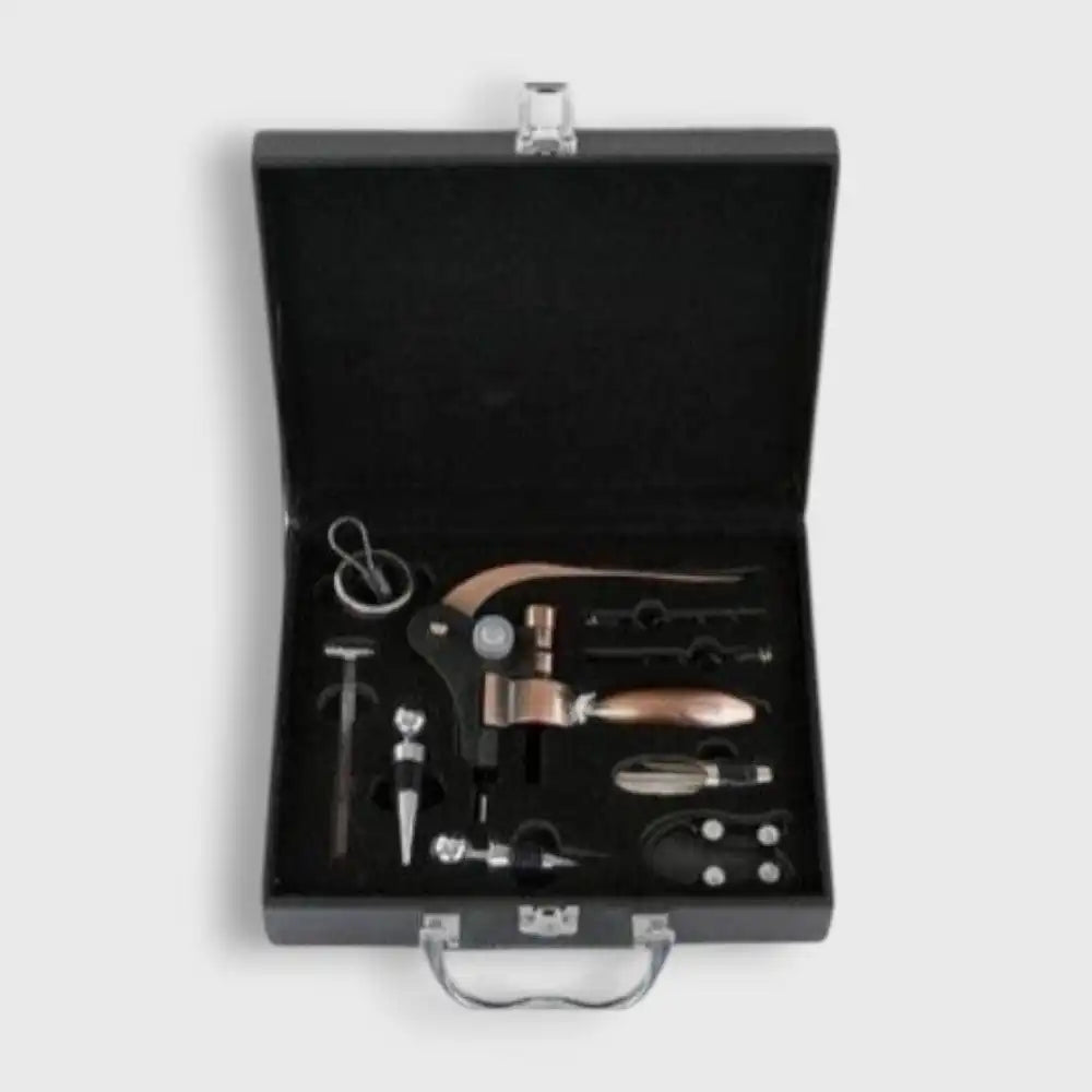 Coffret en Cuir Tire-bouchon Professionnel Bronze