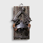 Décapsuleur Mural Bois Revolver