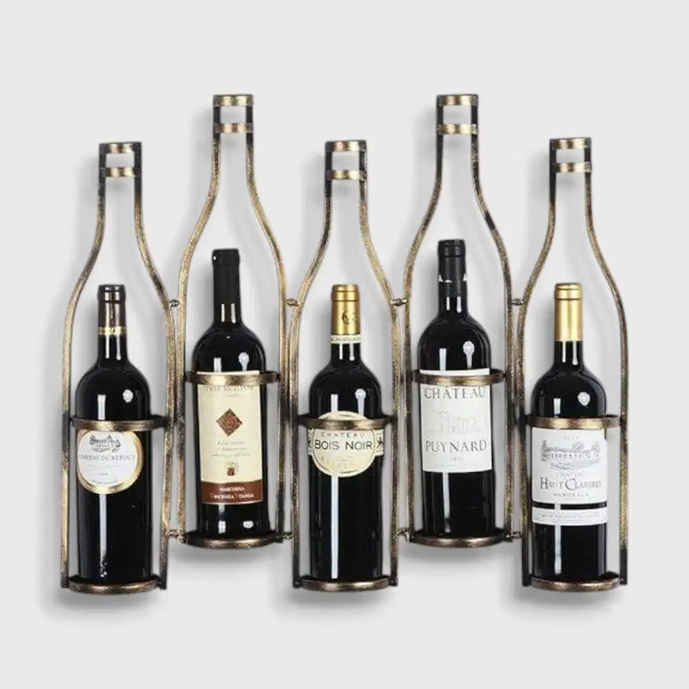 Porte Bouteille Mural Décoratif