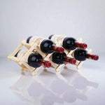 Range bouteille en bois clair