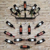 Porte-bouteille de Vin Mural <br> Forme Serpentin Métal