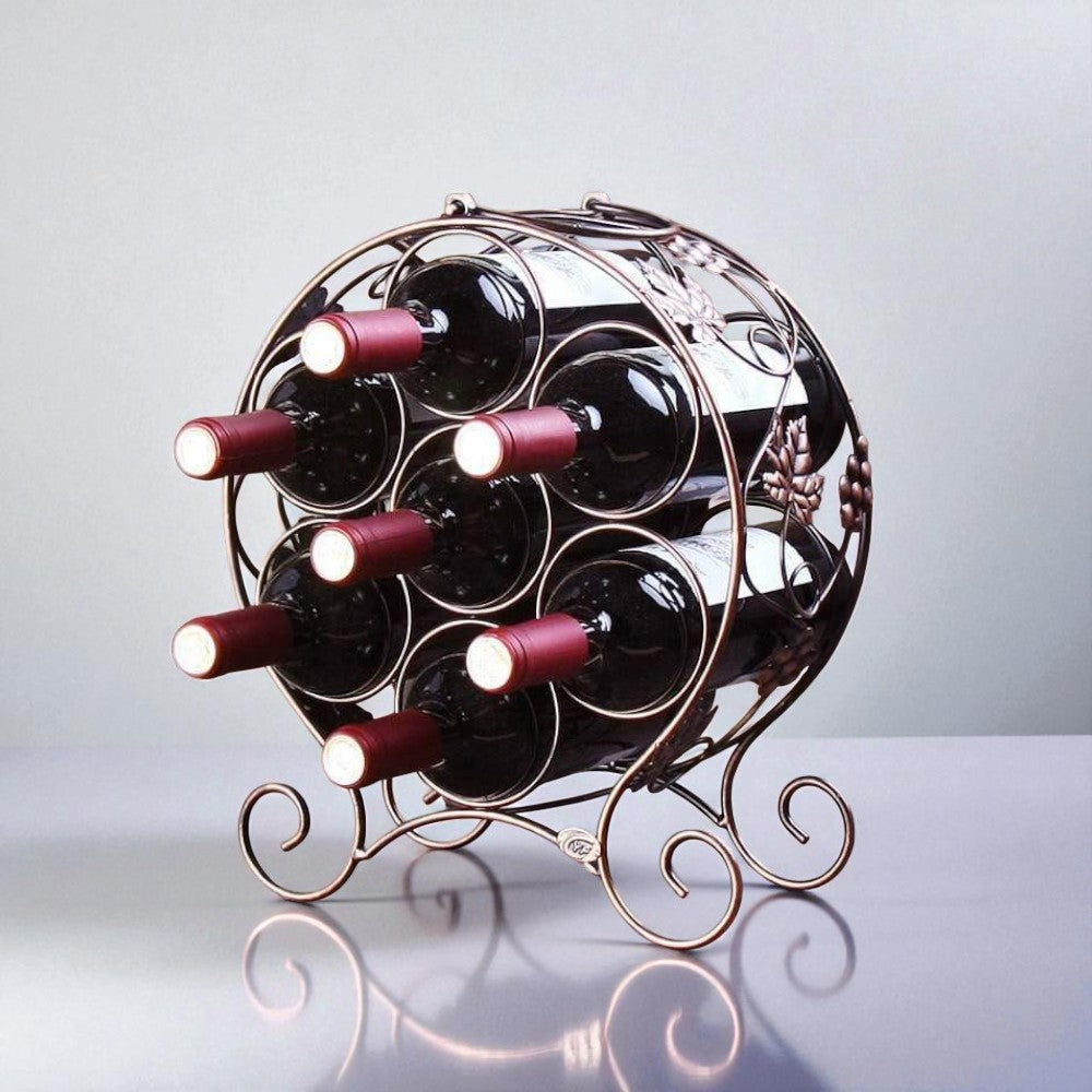 Porte-bouteille de Vin Métal Cylindre