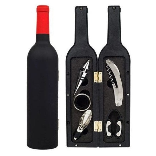 Tire Bouchon,Ouvre-bouteilles de vin avec Boite Cadeau, Ensembles  d'accessoires pour vin avec Coupe-Capsule,Pompe et Thermomètre à Vin
