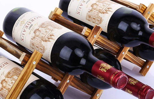 Range bouteille de vin en bois